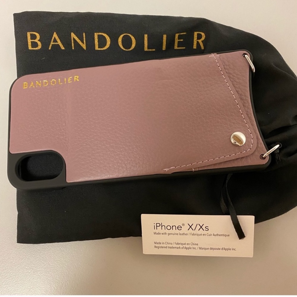 Bandolier side slot crossbody iPhone X case